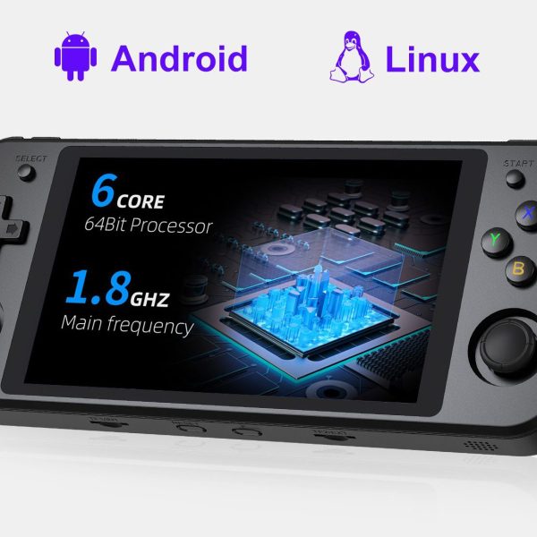 RG552 Dual System Handheld Console 4200 Retro Games 5.36" IPS Touch Screen PD Charge Android Linux Portable